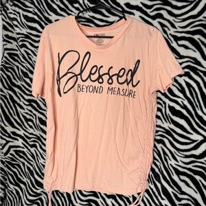 On Fire Women's Peach Graphic Tee